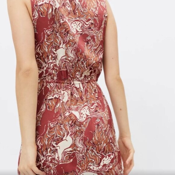 Urban Outfitters Deja Sleeveless Button-Front Wrap Dress Size Small - Picture 4 of 9